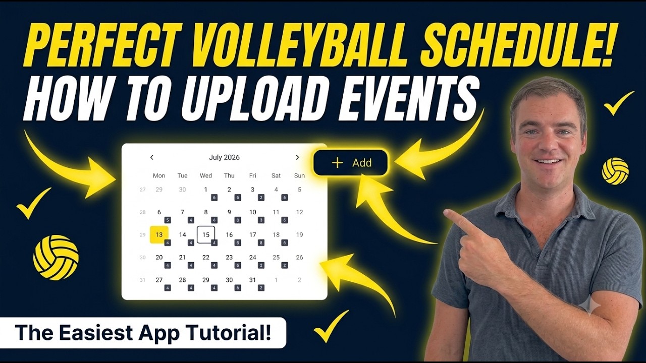 Monta el horario perfecto de voleibol en 5 minutos